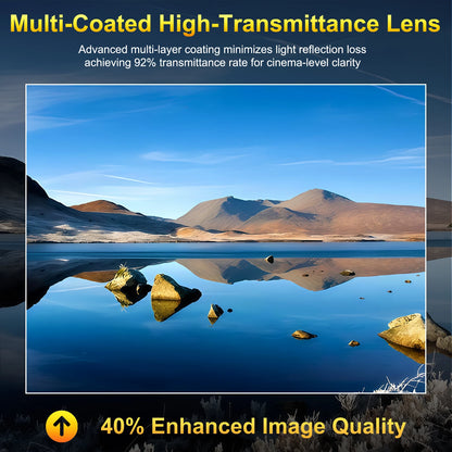 4K Smart Android Home Projector with 4K Support & Wireless Streaming