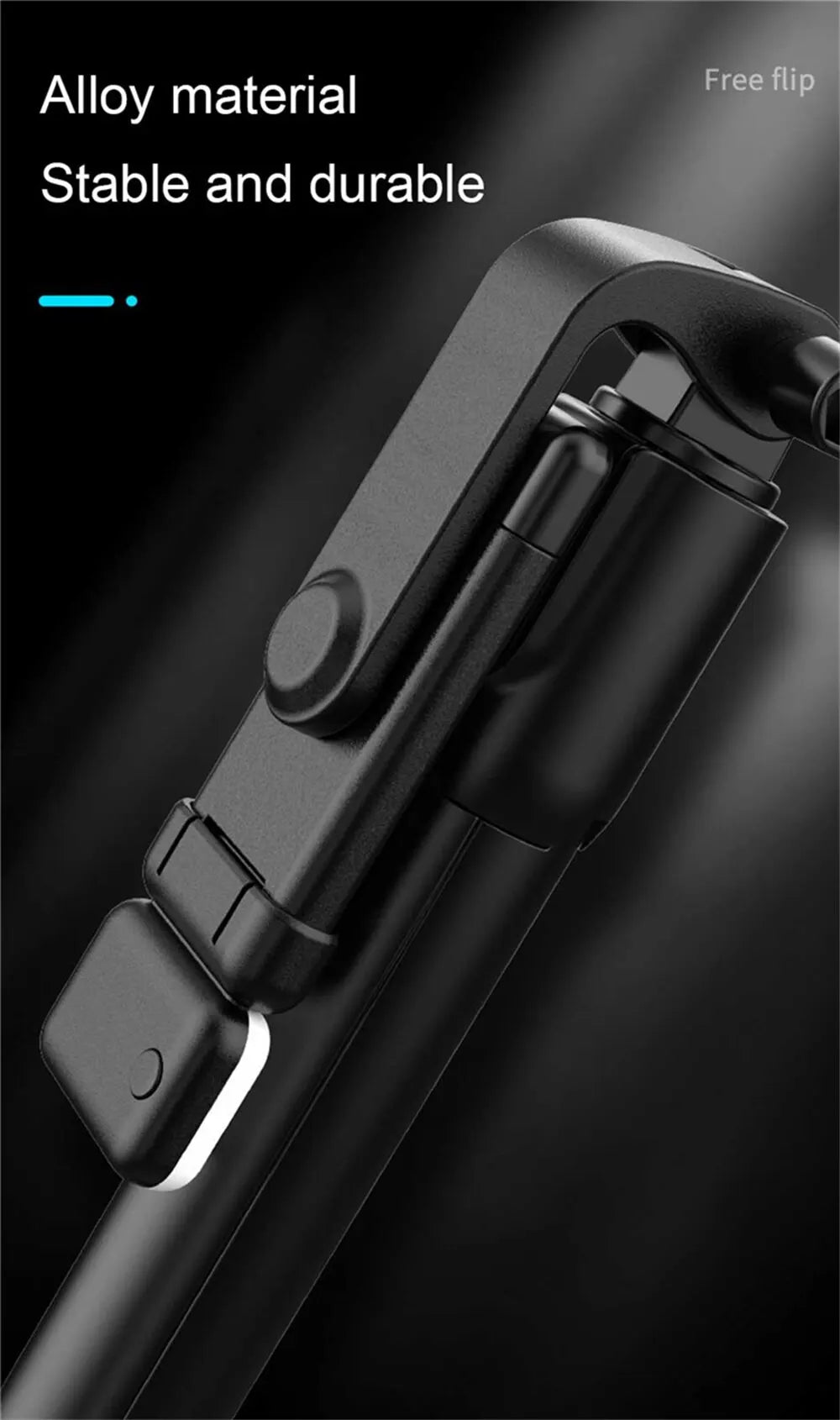 3-in-1 Selfie Stick Tripod with Bluetooth Remote & LED Fill Light